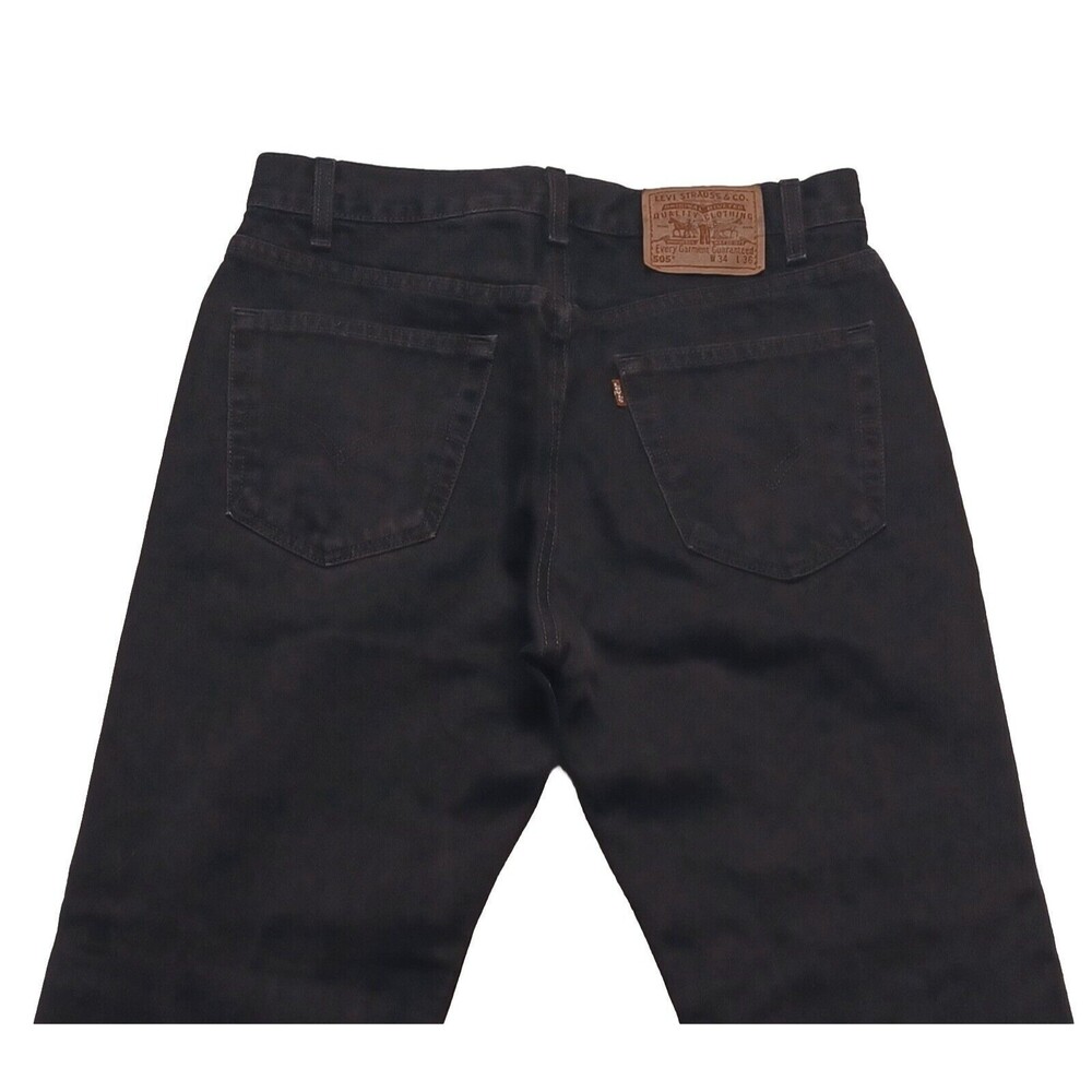 Vintage Levi’s 505 Regular Fit Straight Leg Men's Size 34x32 RedTab USA Made '99